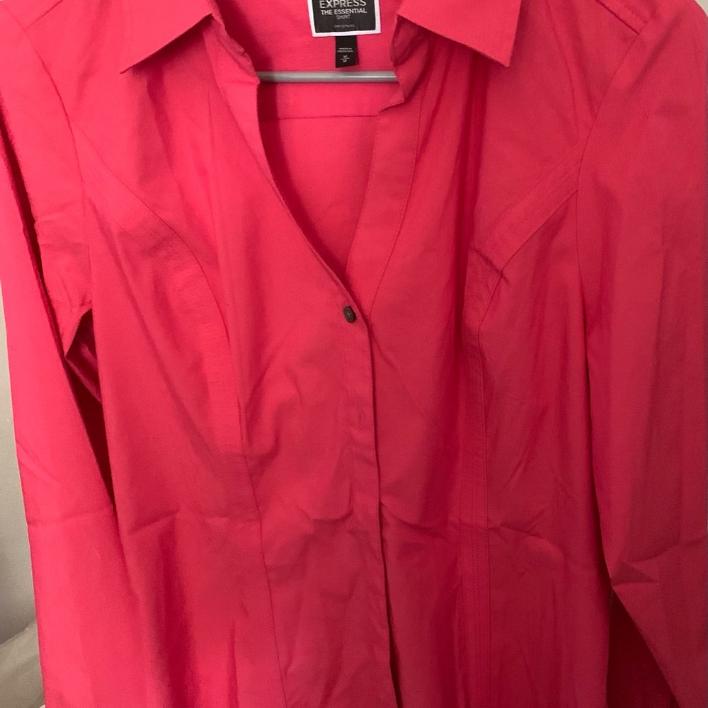 Pink Express Button Down Dress Shirt